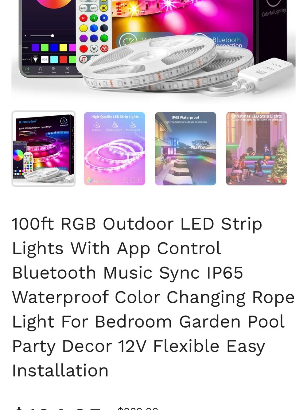 Smart RGB Waterproof Light Strips